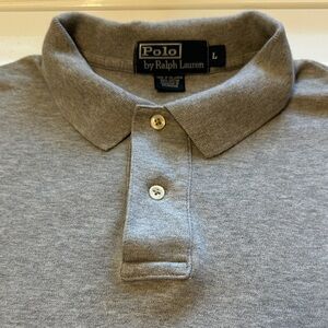 Men’s Large Ralph Lauren Heather Gray Polo Shirt